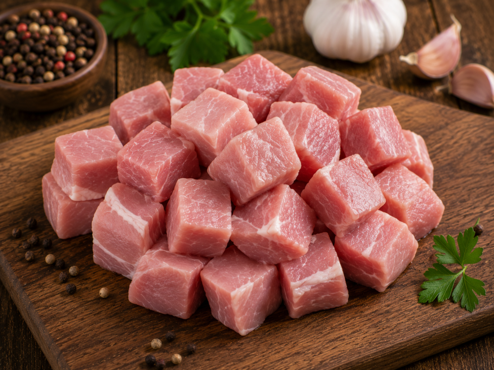 Cubes de porc à mijotée