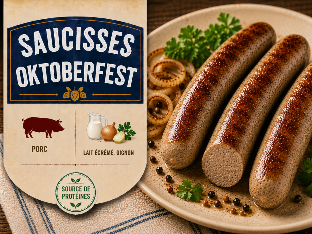 Saucisses Oktoberfest (Sans gluten)
