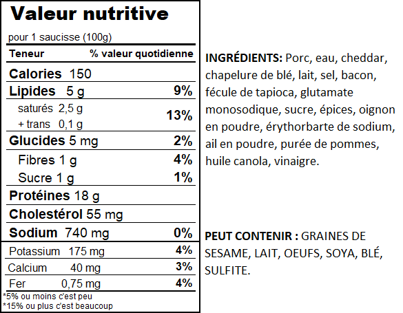 Saucisses Bacon cheddar – Image 2