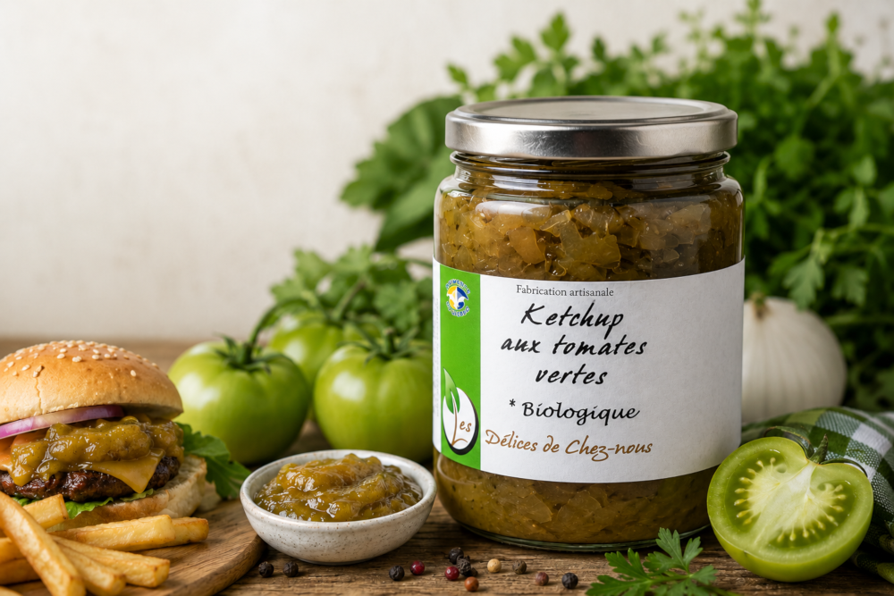 Ketchup aux tomates vertes