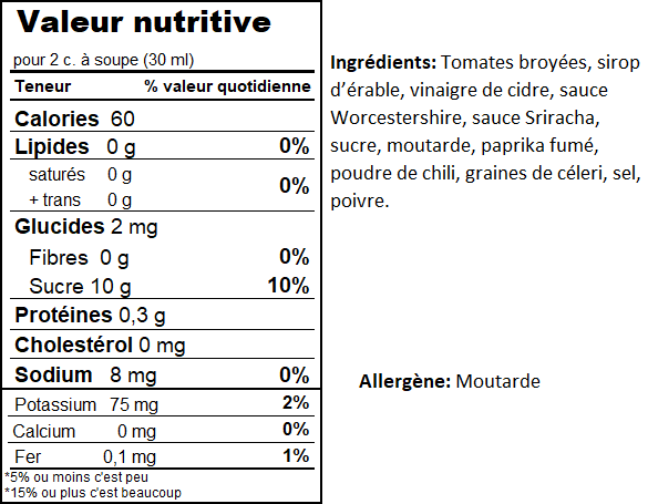 Sauce BBQ Érable et Paprika fumé – Image 2